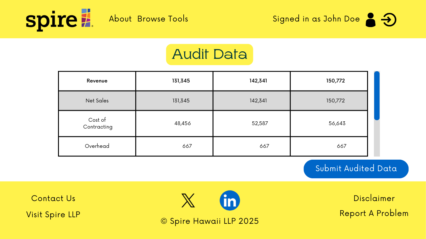 Auditor Page