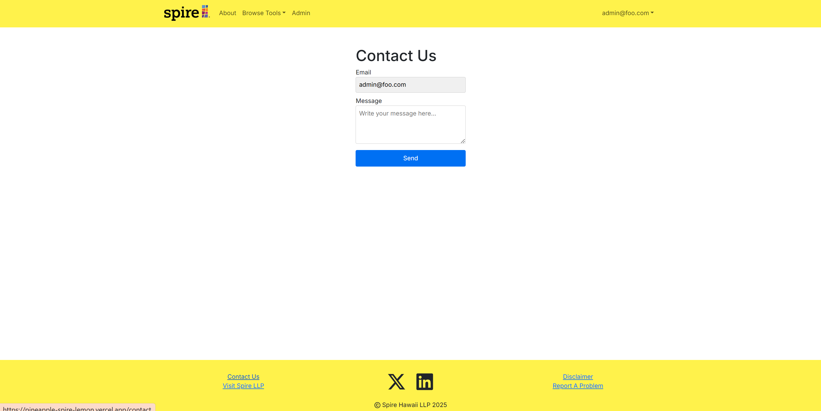 Contact Page