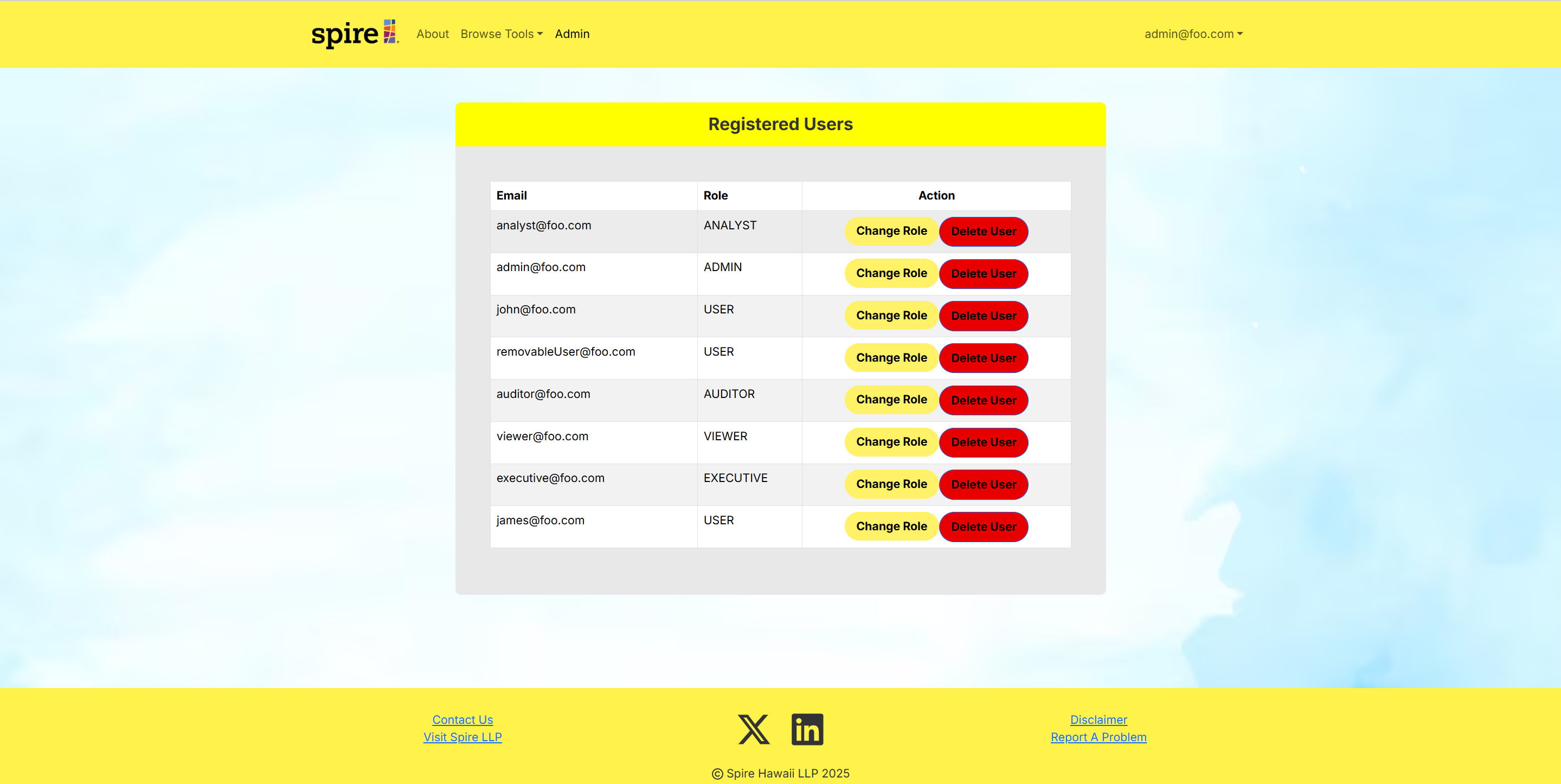 Admin Page