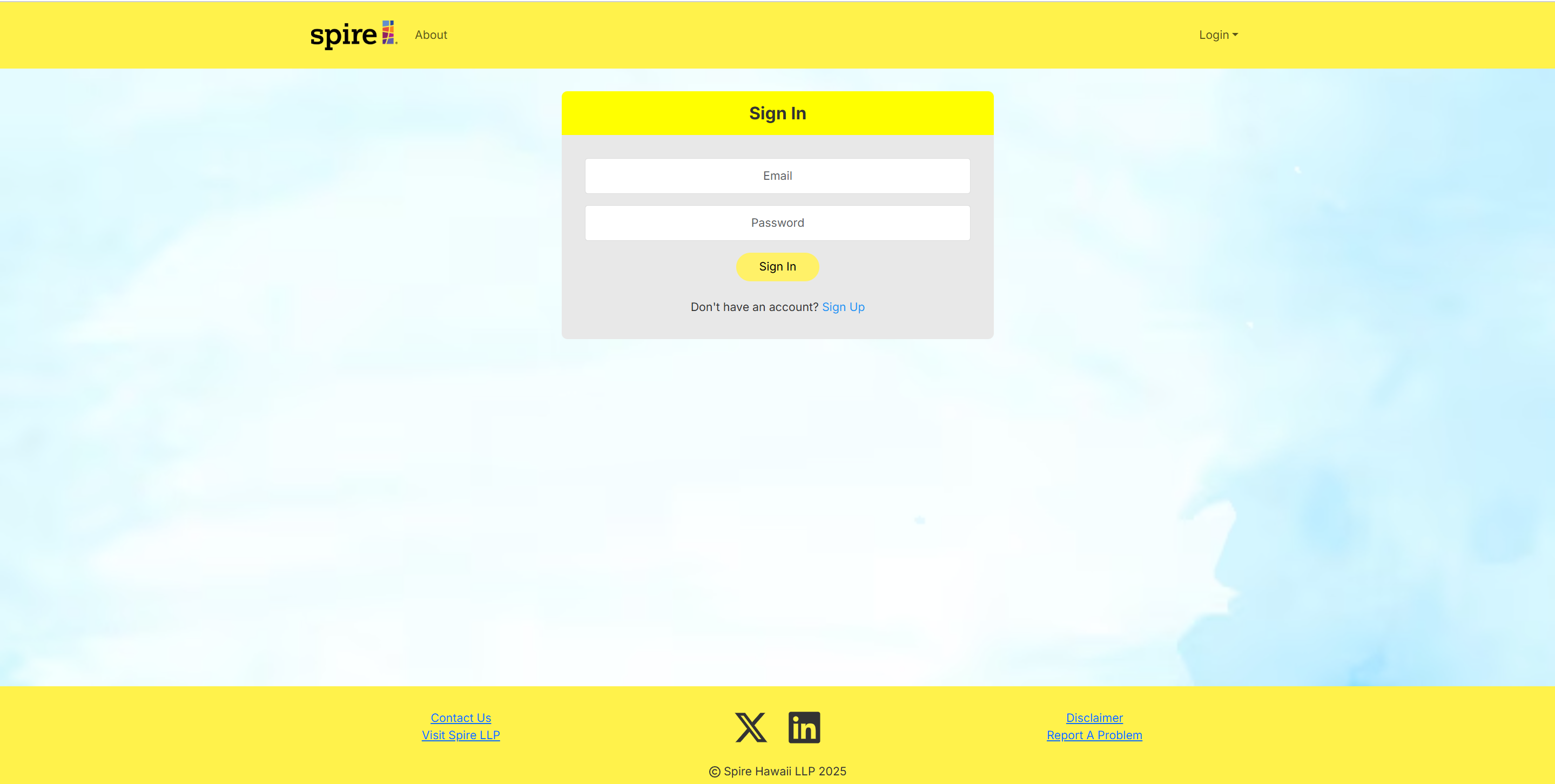 Sign In Page